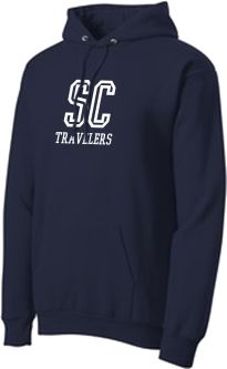 Fleece Pullover Hooded Sweatshirt, Navy